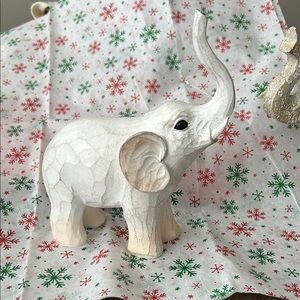 White Elephant Figurine